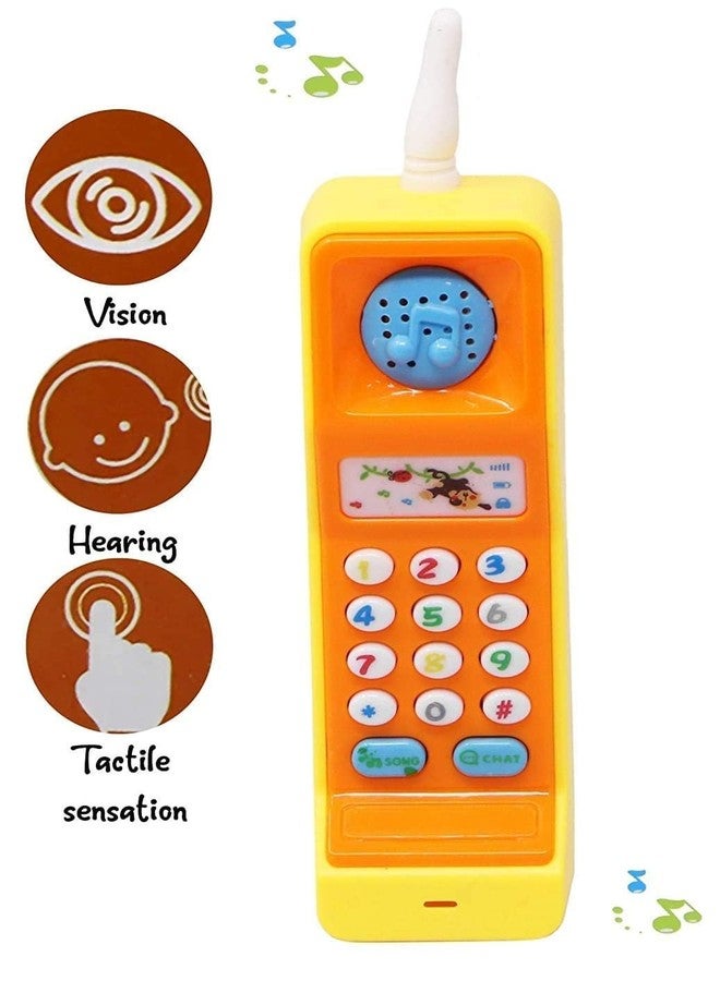 BlackZone Cordless Musical Toy Phone Mobile for Kids - Animal, Number and Keypress Sounds - Colorful Lights and Music Multicolor (Teliphone) - Image 3